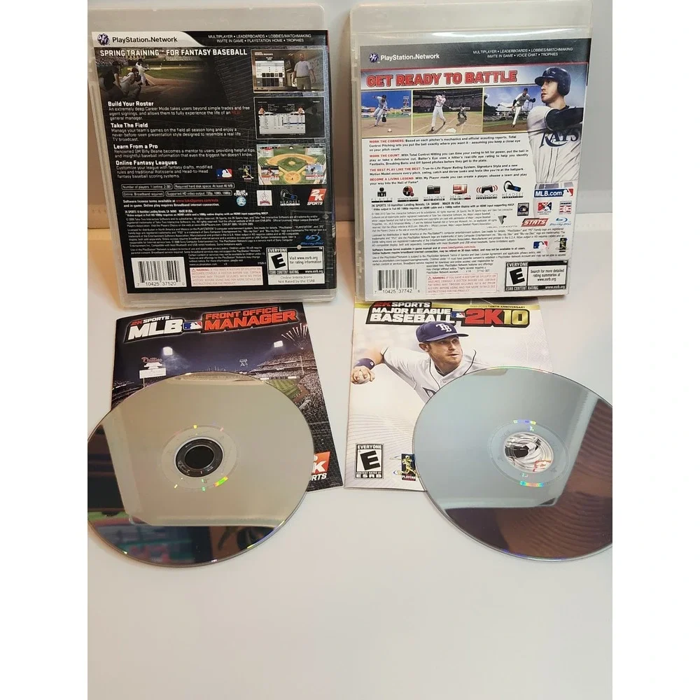 PlayStation 3 PS3 Lot MLB Front Office Manager & Major League Baseball 2K 10